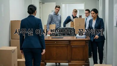 사무실 이사? 방역부터 꼼꼼하게!