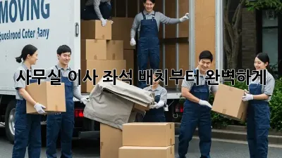 사무실 이사? 좌석 배치부터 완벽하게!